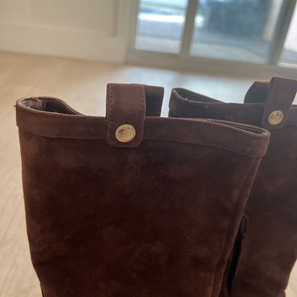 High heeled Tommy Hilfiger brown boots - Picture 2 of 6